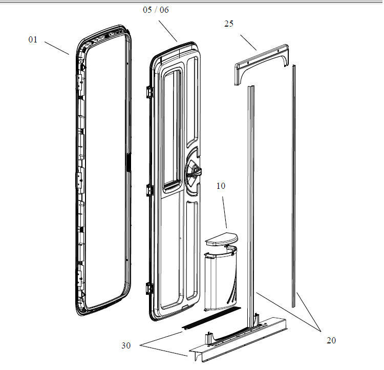 房車車門詳情圖8 房車專用車門